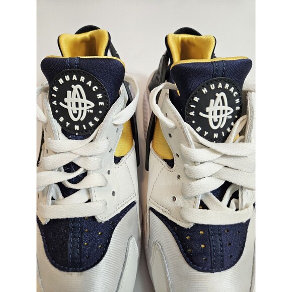 Nike Air Huarache Michigan Colorblock White Navy Yellow Black Sneaker Size Men 7 main image 6